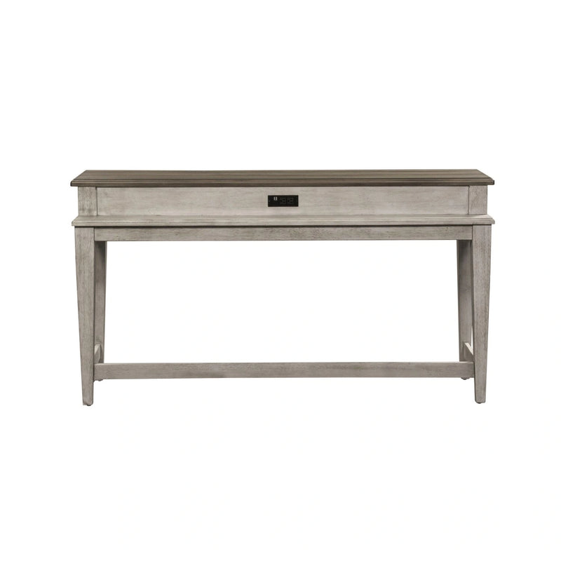 Heartland Console Bar Table in Antique White image
