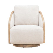 Nora Uph Swivel Accent Chair - Light Brown image