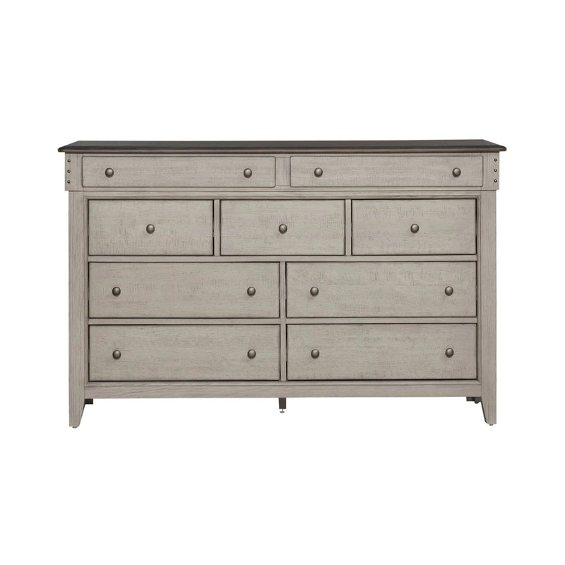 Ivy Hollow 9 Drawer Dresser in Weathered Linen image