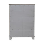 River Place 6 Drawer Chest in Riverstone White and Tobacco image