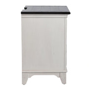 Allyson Park 2 Drawer Nightstand with Charging Station in White image