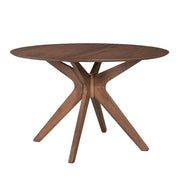 Space Saver Round Pedestal Table in Satin Walnut image