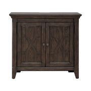 Paradise Valley 2 Door Bedside Chest with Charging Station in Saddle Brown image