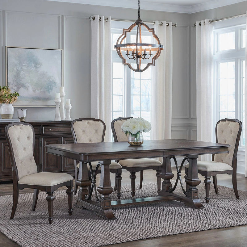 Provence Park Opt 5 Piece Trestle Table Set image