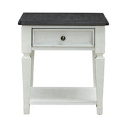 Allyson Park Drawer End Table in Wirebrushed White image
