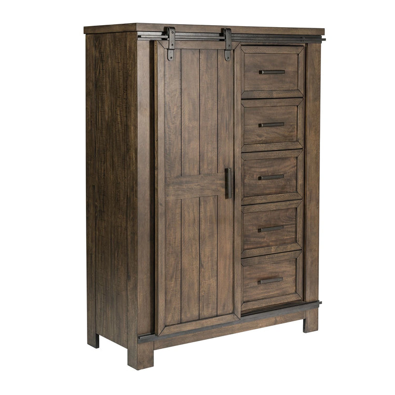 Thornwood Hills Sliding Door Chest in Rock Beaten Gray image