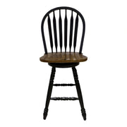Carolina Crossing Windsor Swivel Counter Chair - Black image