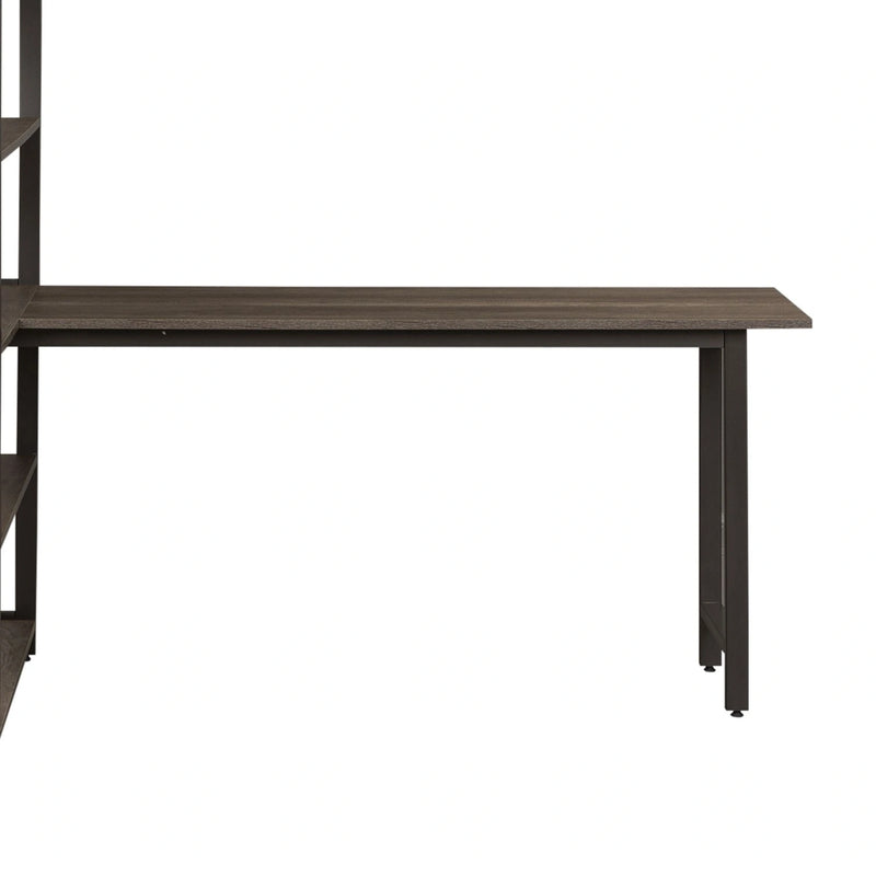 Tanners Creek Desk Top and End Panel in Greystone image
