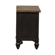 Americana Farmhouse 2 Drawer Nightstand in Black image