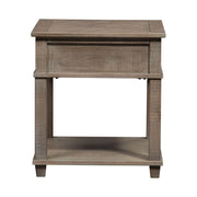 Parkland Falls End Table in Weathered Taupe image