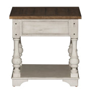 Morgan Creek End Table in Antique White image