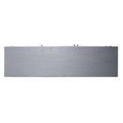 Marisol 65 Inch 3 Door Accent TV Stand in Weathered Honey and Soft Wash Gray image