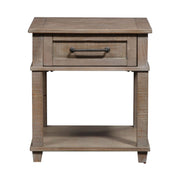 Parkland Falls End Table in Weathered Taupe image