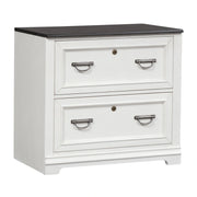 Allyson Park Bunching Lateral File Cabinet in Wirebrushed White image
