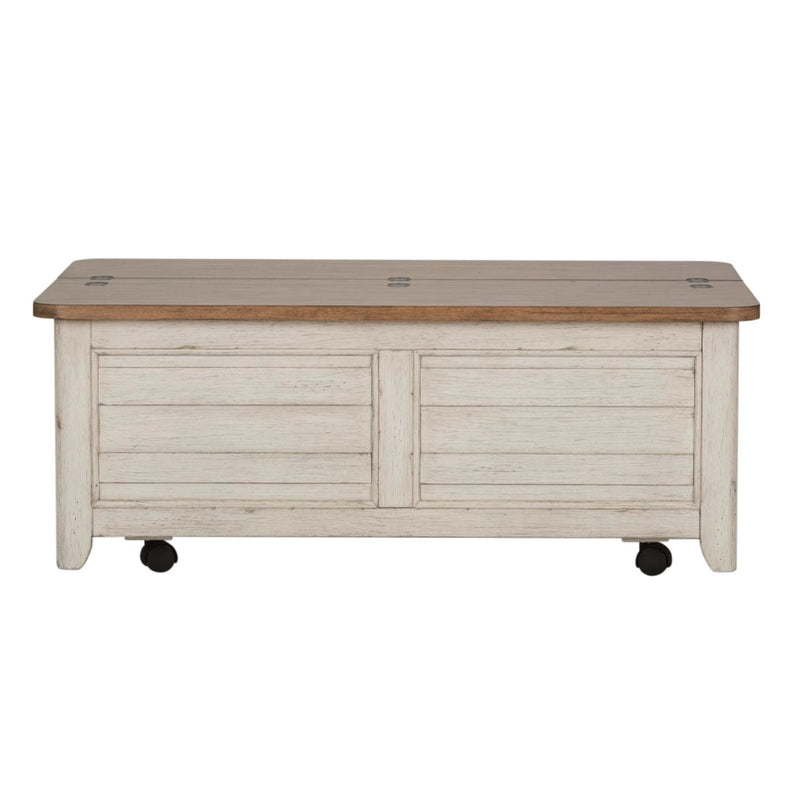 Farmhouse Reimagined Storage Trunk in Antique White image