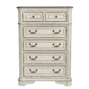 Magnolia Manor King California Panel Bed, Dresser & Mirror, Chest, Night Stand image