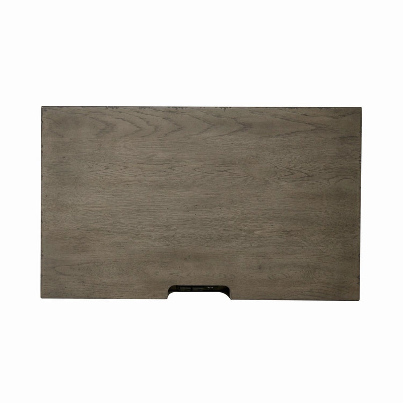 Americana Farmhouse 2 Drawer Nightstand in Dusty Taupe and Black image