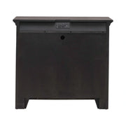 Paradise Valley 2 Door Bedside Chest with Charging Station in Saddle Brown image