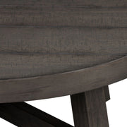 Modern Farmhouse Splay Leg Round Cocktail Table in Dusty Charcoal image