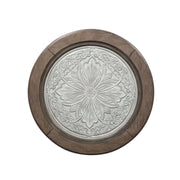 Heartland Round Ceiling Tile Cocktail Table in Antique White image