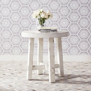 Modern Farmhouse Splay Leg Round End Table image