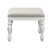 Summer House I Vanity Stool in Oyster White image