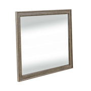 Americana Farmhouse Landscape Mirror in Dusty Taupe and Black image