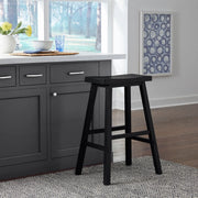 Creations 30 Inch Sawhorse Barstool - Black (RTA) image