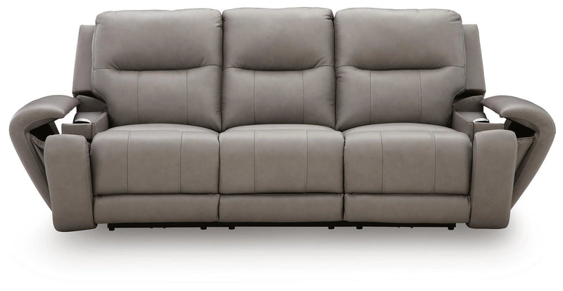 Trendsetter Power Reclining Sofa with Audio Seating