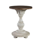 Morgan Creek Chair Side Table in Antique White image