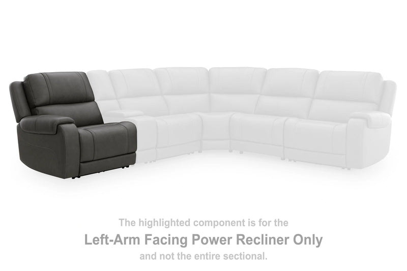 5Z-Harrenhurst Power Sectional Reclining Sofa