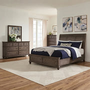 Twin Lakes Queen Storage Bed, Dresser & Mirror, Chest image