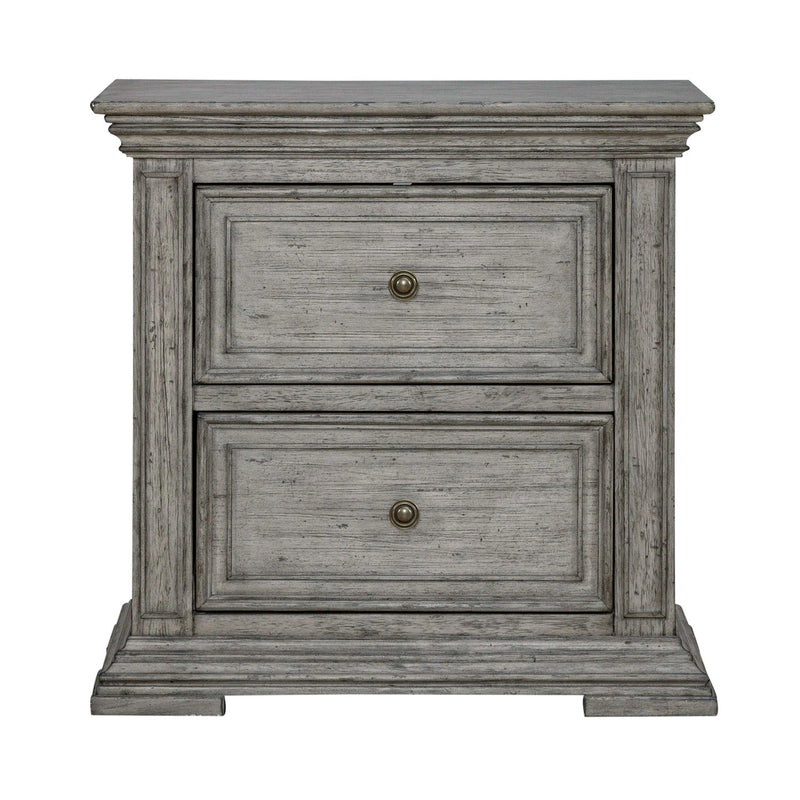 Big Valley 2 Drawer Night Stand w/ Charging Station image