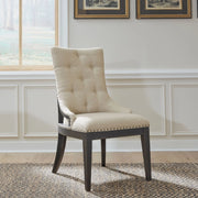 Americana Farmhouse Uph Shelter Side Chair- Black (RTA) image