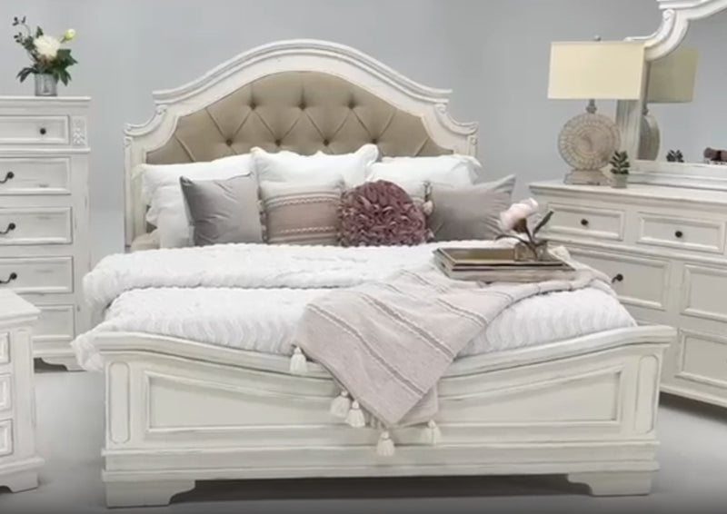 Freedom Upholstered Panel Bed by Split Nickel