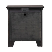 Paradise Valley Nightstand with Charging Station in Saddle Brown image