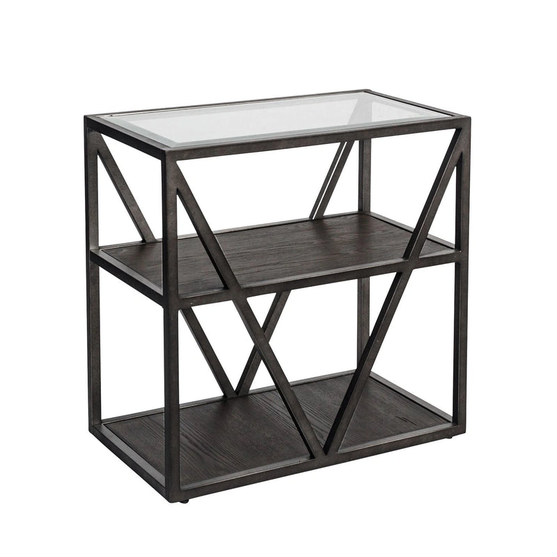 Arista Chair Side Table in Cobblestone Brown image