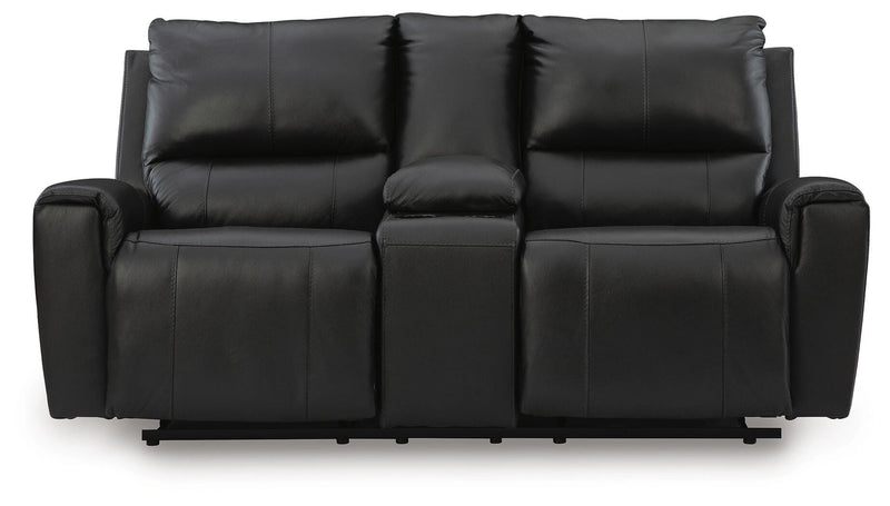Danemere Reclining Loveseat with Console