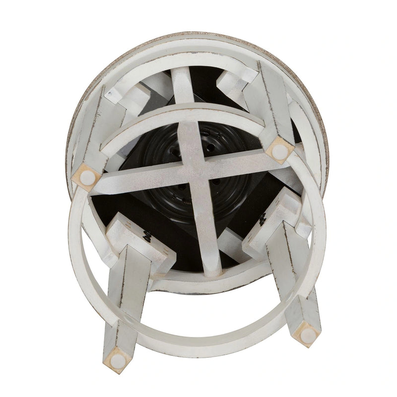 Magnolia Manor Console Swivel Stool in Antique White image