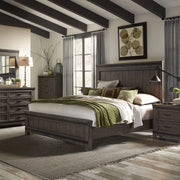 Thornwood Hills King Panel Bed, Dresser & Mirror, Night Stand image