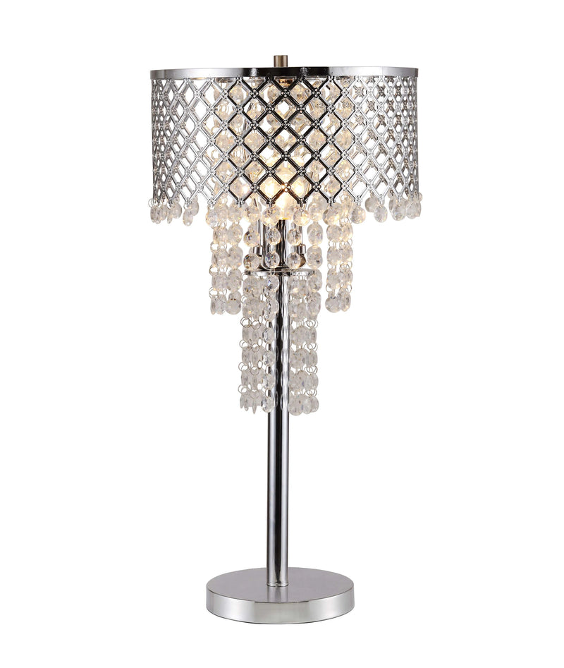 Crystal On Mesh Table Lamp 24 H