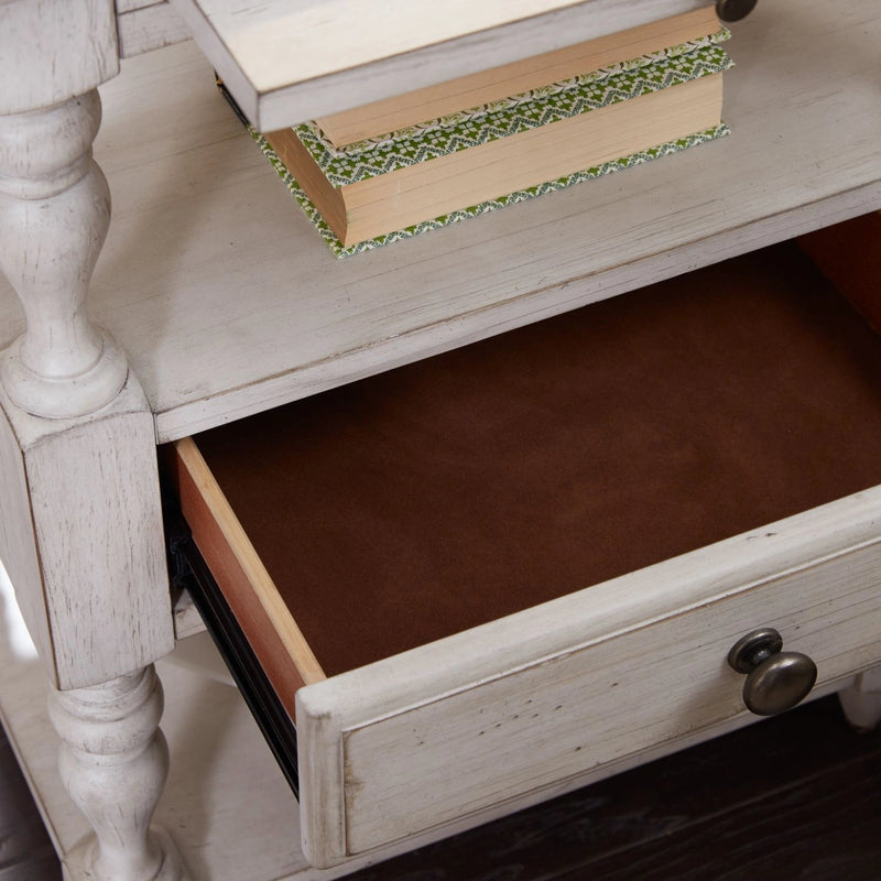 Farmhouse Reimagined Drawer Nightstand in Antique White image