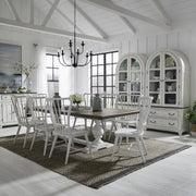 River Place 9 Piece Trestle Table Set image