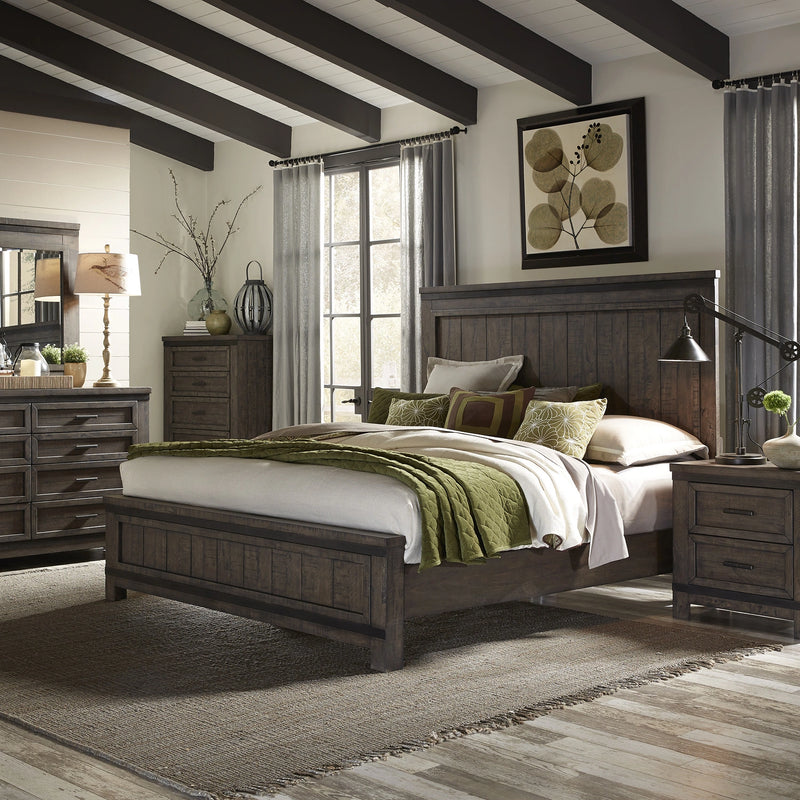 Thornwood Hills King Panel Bed, Dresser & Mirror, Chest, Night Stand image