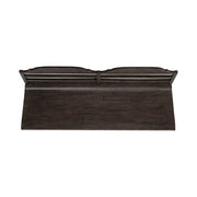 Paradise Valley Ladder Back Bench in Saddle Brown image