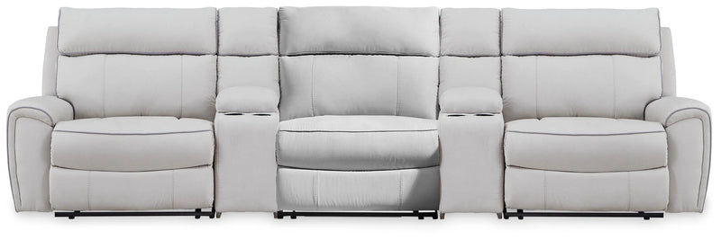 Grafton Pike Reclining Sectional with Storage Consoles
