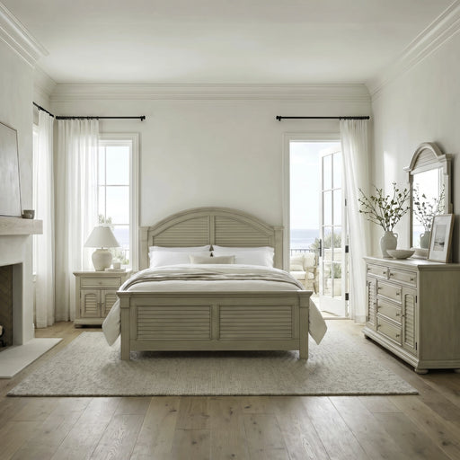Summer House King Panel Bed, Dresser & Mirror, Night Stand image