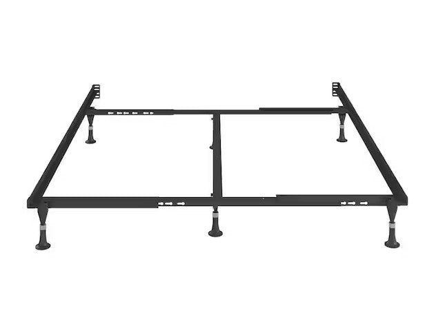 Queen/King Metal Bed Frame with Middle Support Bar